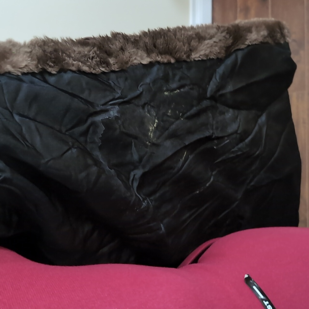Women's Brown Real Fur Coat - Picture 8 of 14